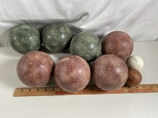 Lot of 9 Bocce Red Green Ball Replacement
