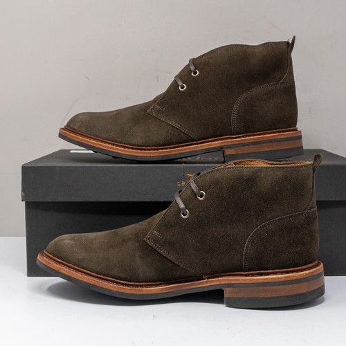 Allen Edmonds Chandler Dark Olive Green Suede Chukka Boot, Men's 8.5 D - Picture 3 of 8