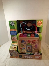 Educatinal Childrens Toy Musical Wooden Activity Cube By Leap Frog