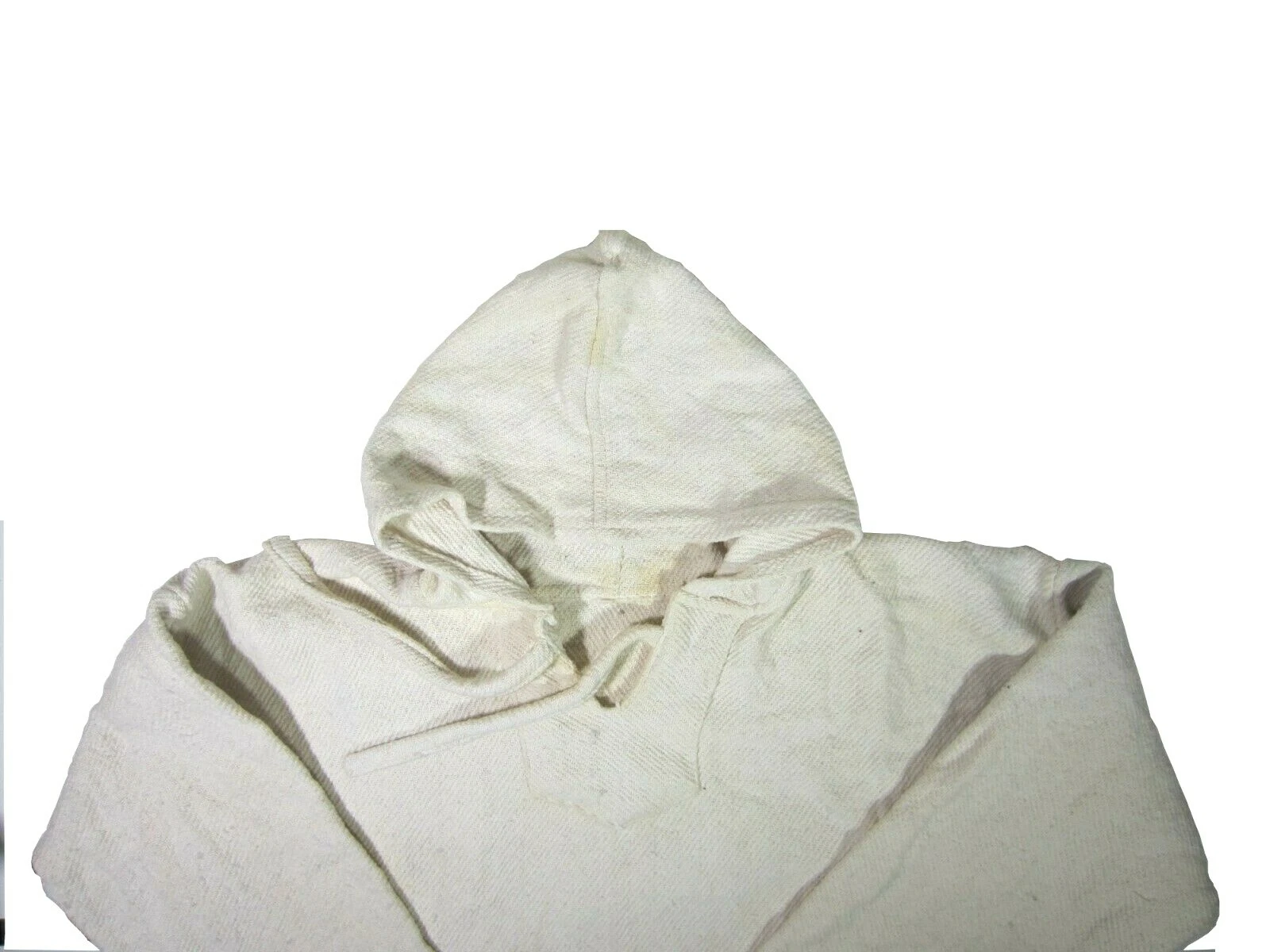 OFF WHITE Giacca con cappuccio vintage primi anni 90 bianco sporco logo Cancun cotone turistico grafica