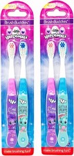 Brush Buddies Childrens Toothbrush 4 Pack Hatchimals - 2 Twin Packs