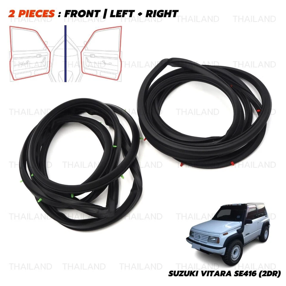 Резиновое уплотнение передней двери L+R для Suzuki 2 Dr Vitara 1989 - 1999 - Изображение 2 из 4