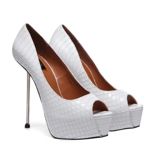 Giaro Peeptoe Plateau Pumps BELIZA Weißes Schlagenmuster EUR 46 45 44 43 42 41 - Bild 10 von 10