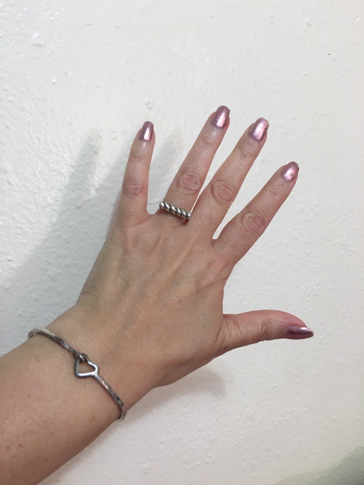 925 Solid Sterling Silver Unique Twisted Bar Ring… - image 5