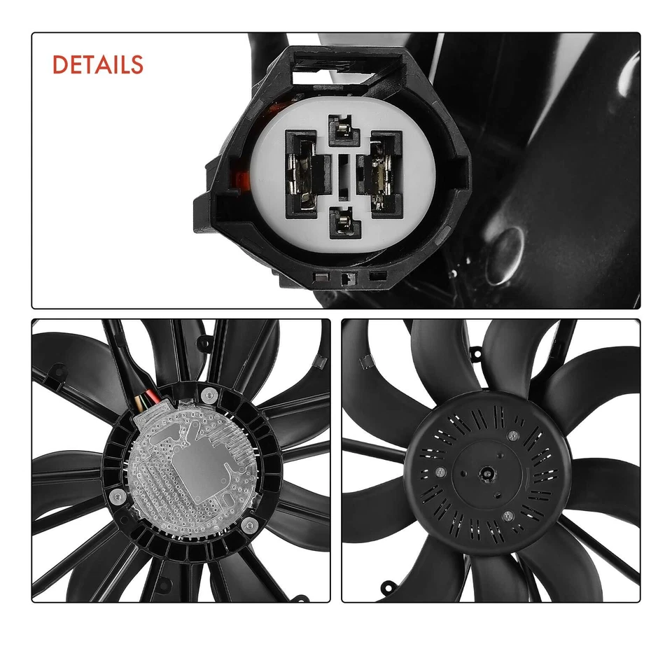 Compatível com Jaguar XF XKR XJR575 XJ 2010-2019 conjunto de ventilador de refrigeração do radiador C2D38737 - Imagem 4 de 4