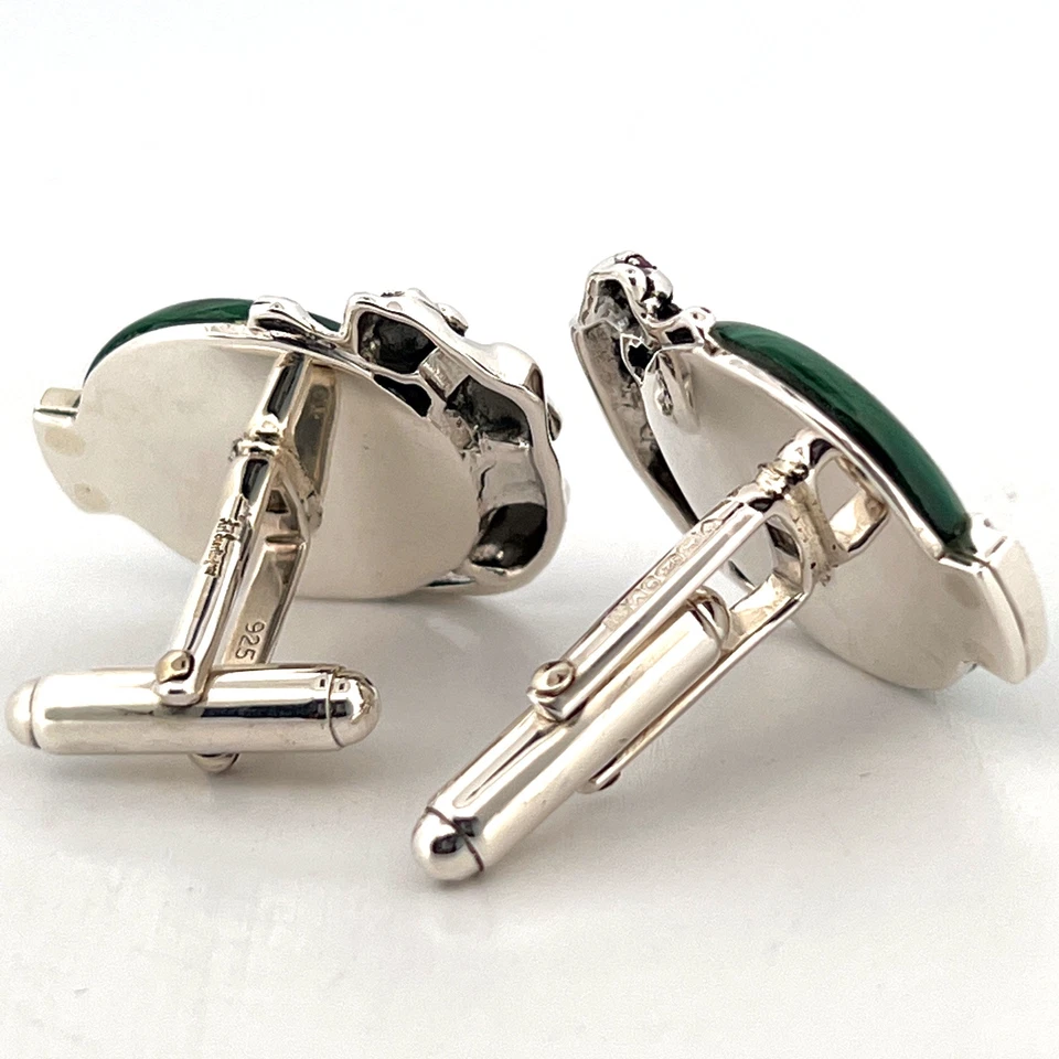 Пантера запонки ар-деко стиль 925 пробы английский клейма комплект с - Изображение 3 из 4