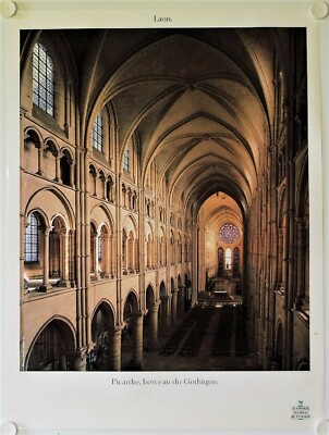 Tourism poster LAON Picardy, cradle of Gothic