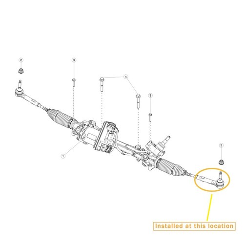 For Tesla model 3 Outer Tie Rod Ball Joint OEM:104483100F - Picture 2 of 3