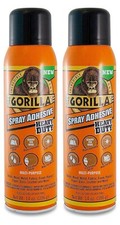 Gorilla Heavy Duty Spray Adhesive, Multipurpose and Repositionable, 14 Ounce,...