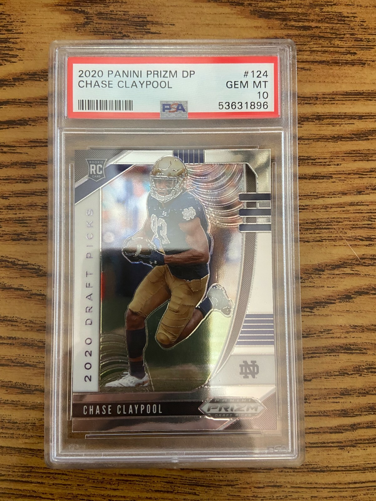 Chase Claypool Panini Prizm Draft Picks #124 Base