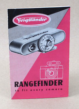 Voigtlander Rangefinder Instruction Brochure Fold-Out Guide - english