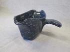 FRANKOMA Speckle Splatter Country Navy Blue Gravy Pitcher Boat Double Spouted GS