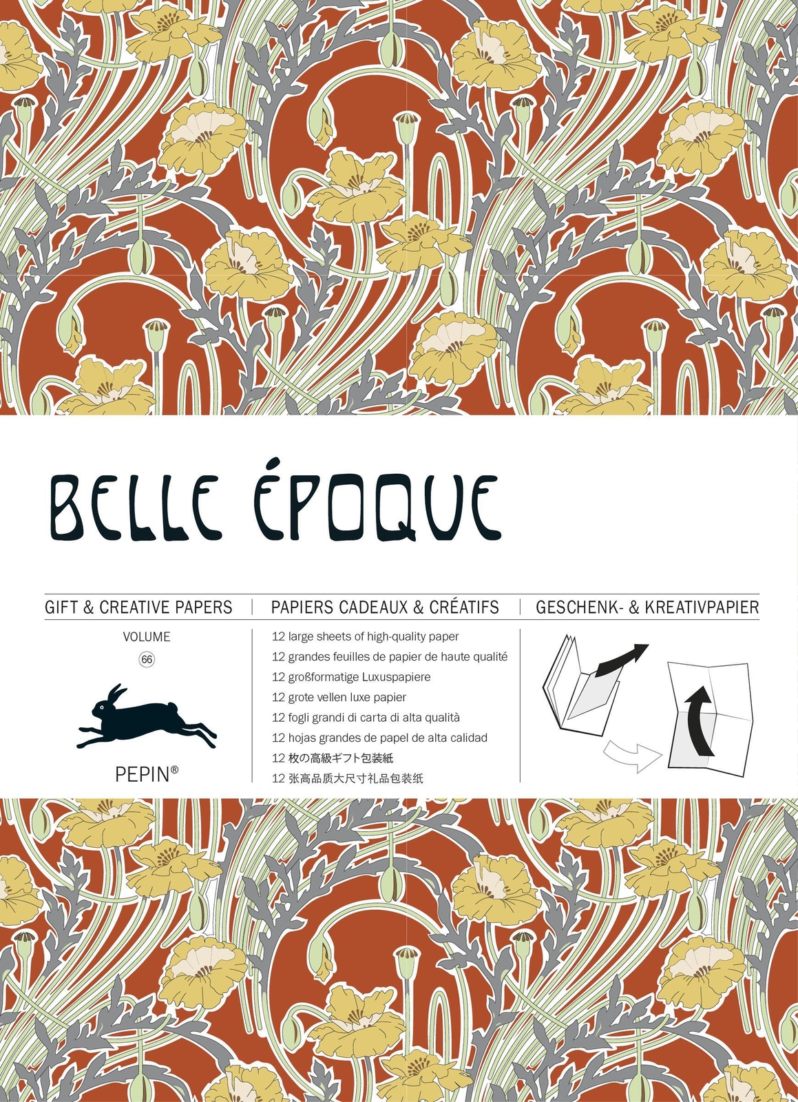 Thumbnail - Belle Epoque | Geschenk- Und Kreativpapierbuch Vol 66 | Pepin Van