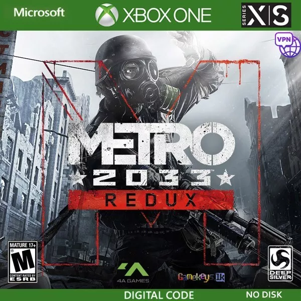 Metro 2033 Redux Xbox One, Series X, S Key C0de Argentina Region ☑VPN WW ☑No  Disk