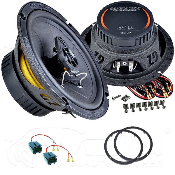 Ground Zero Lautsprecher FüR Citroen C8 2002-2014 Heck Seite 2-Wege 120W #Aewf-image