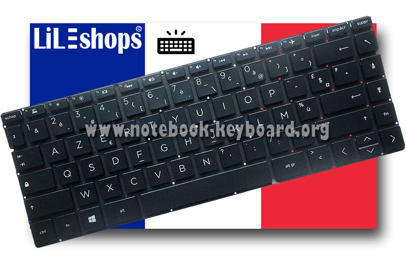 Clavier AZERTY Français De Remplacement Pour HP Spectre X360 13 - Modèles Aw0006/07/08nf