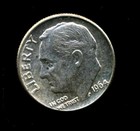 1964 P Roosevelt Dime US 10 Cent U.S America SILVER UNITED STATES 10c Coin #6870 — photo 1