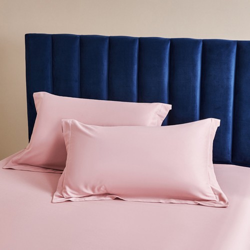 Paquete de 2 fundas de almohada de satén de algodón 500 TC con brida varios colores - Imagen 27 de 38