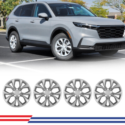 4Pcs/Set 17'' Hubcaps Wheel Rims Cover For 2023-2026 HONDA CR-V LX model Snap-On
