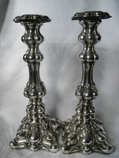 PAAR KERZENLEUCHTER/CANDLESTICK 12-LOT SILBER/SILVER  BERLIN-DEUTSCHLAND UM 1860