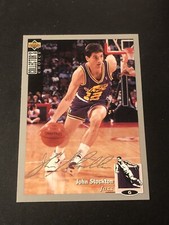 1994 Upper Deck Collector's Choice Silver Foil Signature John Stockton #212 HOF