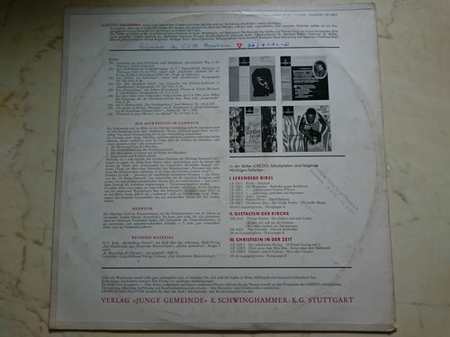 AUFSTAND GEGEN GOTT Hörfolge *CREDO VINYL LP aus den 70s* - Bild 2 von 5