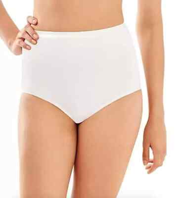 Bali L1126 Womens White Full Cut Brief Size 2XL