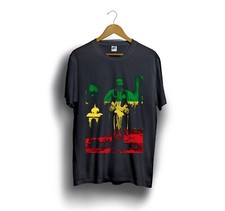 HAILE SELASSIE RASTAFARI Black T-Shirt Size S-5XL