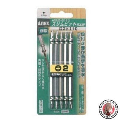 NEU ANEX Slim Bit Doppelkopf +1 x 65 5-teiliges Set ASM5-1065