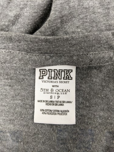 Victoria's Secret PINK T-Shirt Women's S Gray UNIVERSITY OF KENTUCKY Game Day - Picture 3 of 3