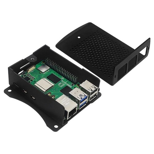 Durable Aluminum Alloy Case for RPI 5 Board with Metal Heatsink Cooling Fan - Photo 12/12