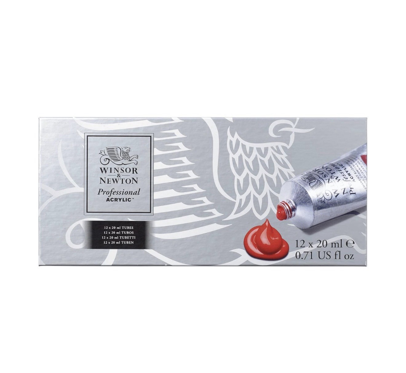 Winsor & Newton Professional Acrylic Colour Set (12 x 20ml)