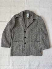 Chimayo Jacket Woven Gray Wool New Mexico True Vintage 1940s
