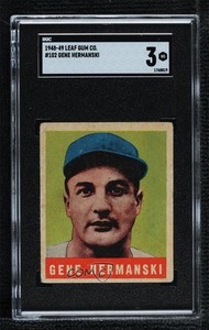 1948-49 Leaf Gene Hermanski #102 SGC 3 Rookie RC