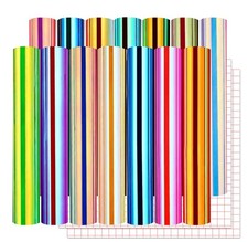 16 Pack Holographic Vinyl Set for Cutting Machine - 12" x 12" Permanent Holog...
