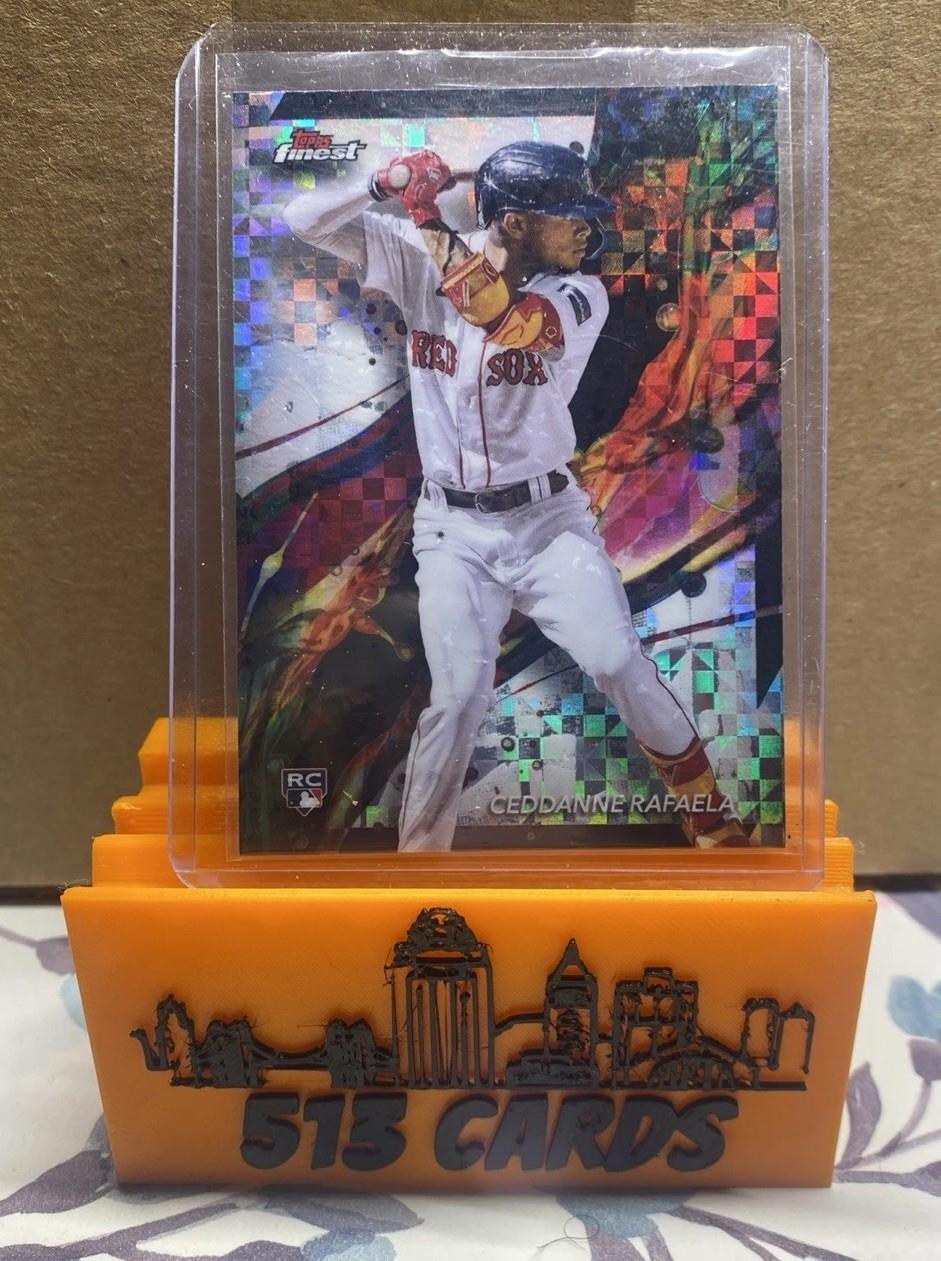 2024 Topps Finest - Common Ceddanne Rafaela #18 Checkerboard Refractor (RC)