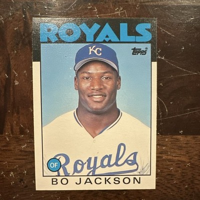 TOPPS 1986 TRADED ROOKIE BO JACKSON KANSAS CITY ROYALS BASEBALL CARD #50T