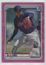 2020 Bowman Chrome Prospects Mega Box Pink Mojo Refractor Jasseel De La Cruz 1p5