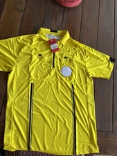 Murray Sporting Goods Yellow Soccer Referee Jersey Official Size Small