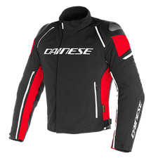 Giacca Moto Dainese Racing 3 D-Dry Nero/Rosso Lava Sport Urban Touring