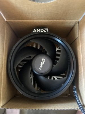 AMD Ryzen AM4 Socket CPU Cooler Fan Heatsink black used works great