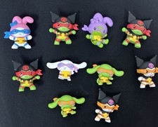 2025 Teenage Mutant Ninja Turtles Hello Kitty Happy Meal Toys Lot Of 10