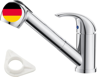 DAYONE Chrom Küchenarmatur Mit Ausziehbarer Brause, SUS304 Edelstahl Hochdruck W