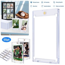 5-50x Magnetic Card Sleeve Trading Sport Card Holder 55-360Pt Plastic Protector