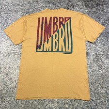 Vintage 90s Umbro Pocket T Shirt Mens XXL Tan Made In USA Soccer CLassic