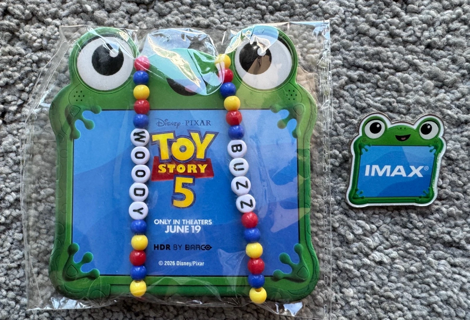 Toy Story 5 Lily Pad IMAX Theatre Pin Bracelet Set 2026 Disney Pixar Collectible