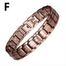 Men's Bracelet Magnetic Therapy Arthritis Pain Relief Pure Solid Copper Bangle