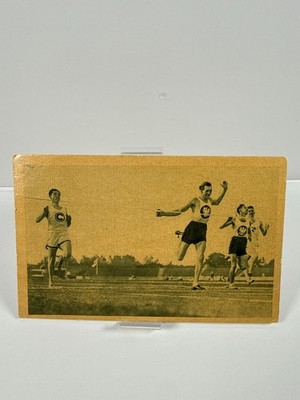 1930 Echte Wagner Sport II 4 Lauf Vintage Track Field Amsterdam Olympic Card