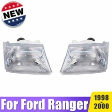 Clear Headlights Headlamps Assembly Pair Left Right For 1998-2000 Ford Ranger