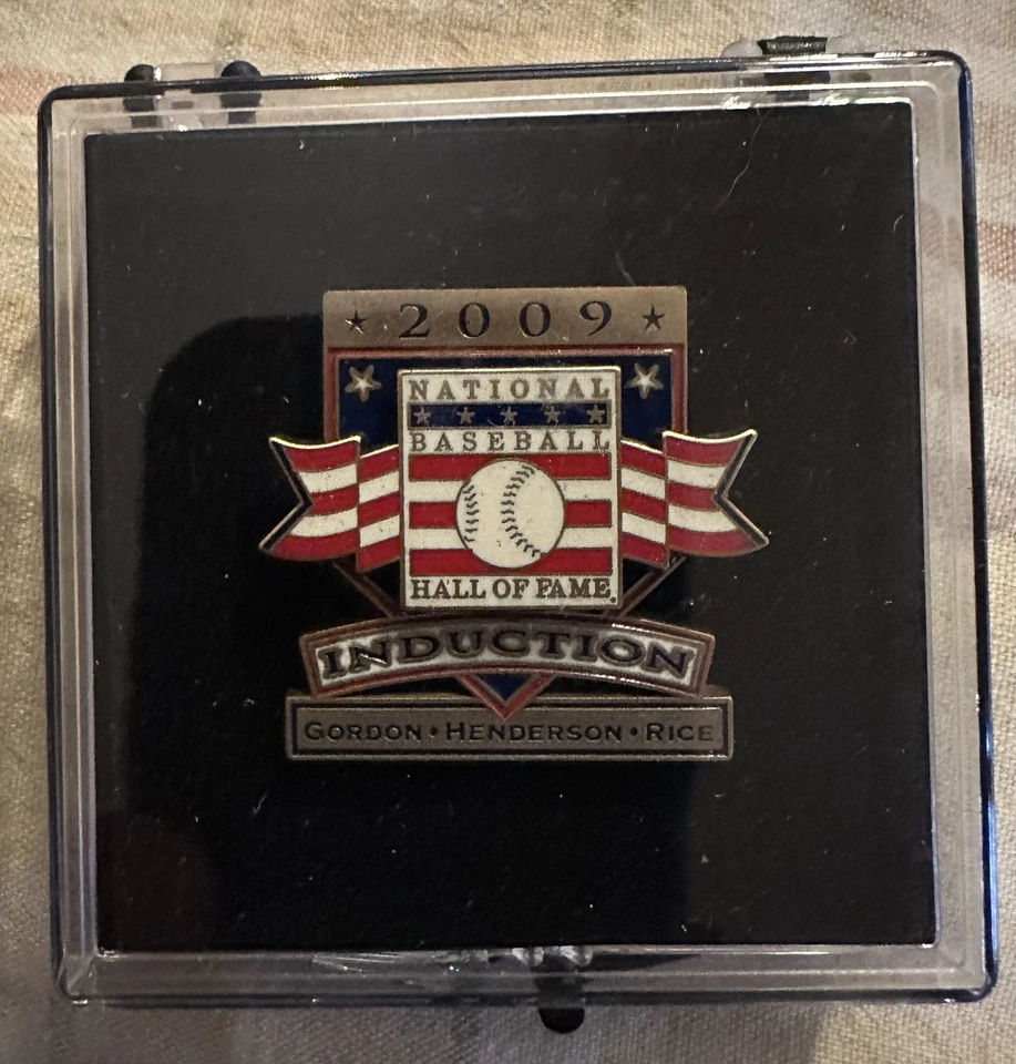 Prensa Pin de Ceremonia de Inducción de Béisbol Salón de la Fama 2009, Raro, en Caja Original Foto 2 de 2
